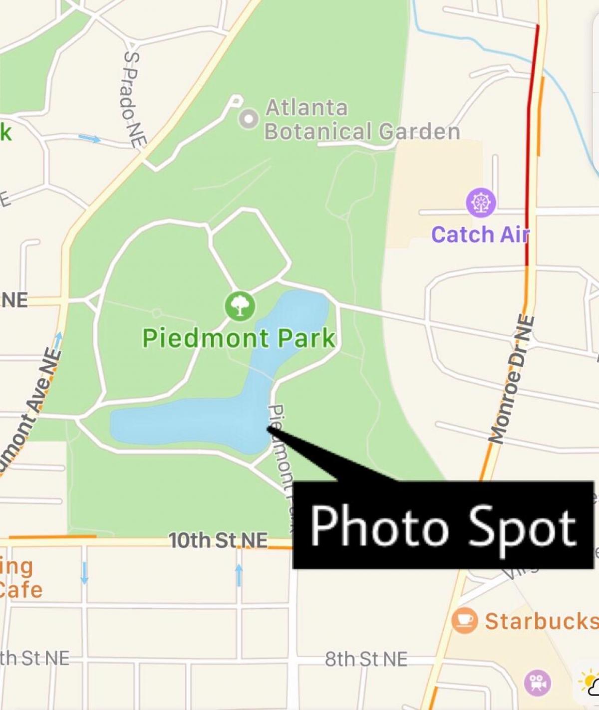 Piedmont park kort