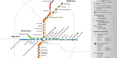 MARTA lest kort Atlanta